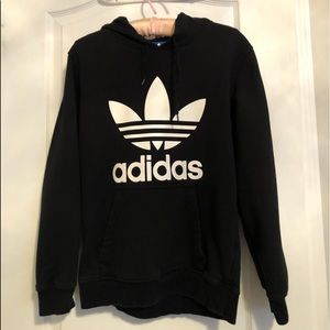 Adidas Classic Black Hoodie - Size XS